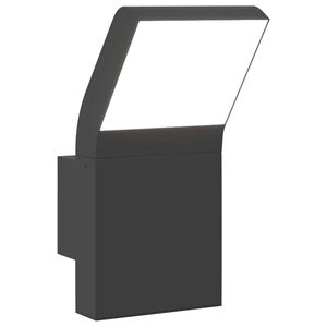 vidaXL Zewnętrzny kinkiet LED, czarny, odlewane aluminium