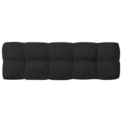 vidaXL Poduszki na sofę z palet, 7 szt., czarne