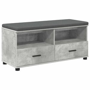 vidaXL Ławka w przedpokoju Betonowy Szary 100 x 38 x 46 cm