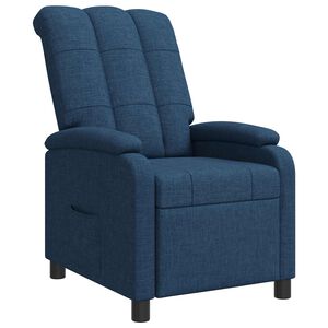 vidaXL Fotel recliner niebieski tkanina