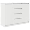 vidaXL Komoda z szufladami Biała 100,5x35x76 cm Drewno klejone
