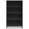 vidaXL Regał, czarny, 80,5x35x139 cm, materiał drewnopochodny