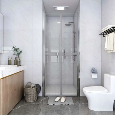 vidaXL Drzwi prysznicowe, przezroczyste, ESG, 76x190 cm