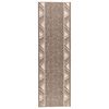 vidaXL Dywan Bieżnik FLORNES Tkany Szarobeżowy Zygzak 67 x 150 cm PP