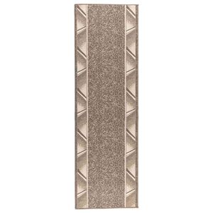 vidaXL Dywan Bieżnik FLORNES Tkany Szarobeżowy Zygzak 67 x 150 cm PP