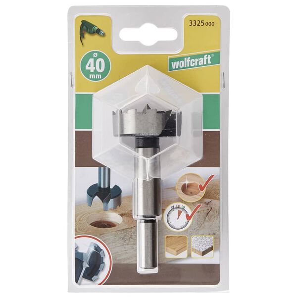 wolfcraft Wiertło Forstner z okrągłym trzpieniem 3325000