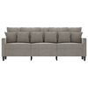 vidaXL Sofa 3-osobowa, jasnoszara, 180 cm, tapicerowana aksamitem