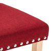 vidaXL Krzesła stołowe, 6 szt., winna czerwień, tapicerowane tkaniną