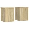 vidaXL Podstawki pod doniczki, 2 szt, dąb sonoma, 15x15x20 cm