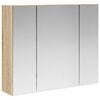 vidaXL Szafka z lustrem do łazienki Dąb Sonoma 60 x 14,5 x 50 cm