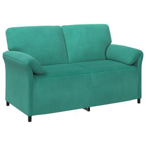 vidaXL Sofa dwuosobowa Turkusowy 158 x 83 x 95 cm Welur