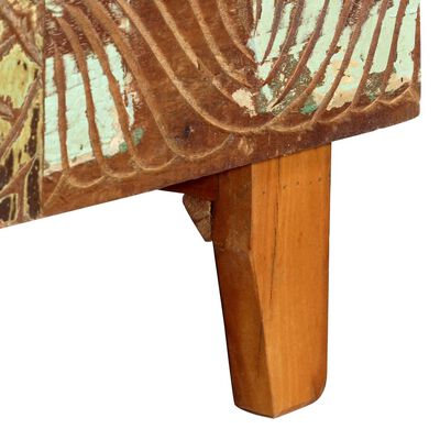 vidaXL Ręcznie rzeźbiona szafa, 85x45x180 cm, lite drewno odzyskane