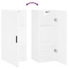 vidaXL Szafka wisząca, biała, 34,5x34x90 cm