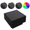 vidaXL Stolik kawowy Ze LED Lights Czarny dąb 50 x 50 x 30 cm