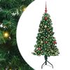 vidaXL Rogowa Sztuczna Choinka z podstawą Zielony 150 cm PVC i Metal