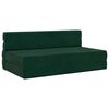 vidaXL Składana Sofa Ł&oacute;żko Ciemnozielony 152 x 86,5 x 60 cm tkanina