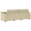 vidaXL Sofa Kremowy 219 x 77 x 82 cm tkanina