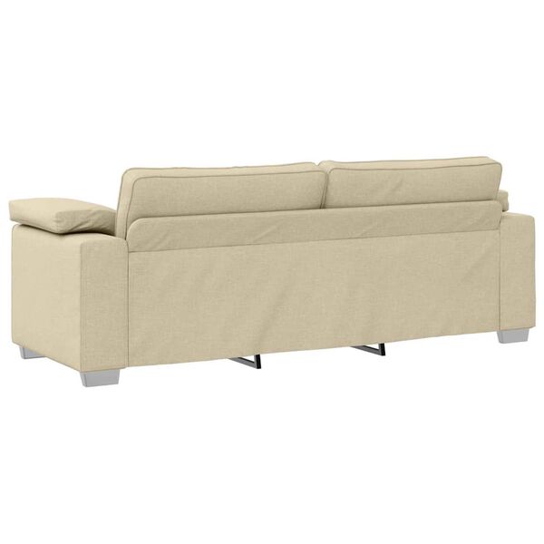 vidaXL Sofa Kremowy 219 x 77 x 82 cm tkanina