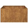 vidaXL Doniczka Rusty 80x80x40 cm Stal nierdzewna