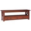 vidaXL Szafka pod TV, brązowa, 115x30x40 cm, lite drewno mahoniowe