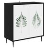 vidaXL Bufet HANAU Czarny dąb 69 x 33 x 76 cm Drewno inżynieryjne