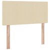 vidaXL Ł&oacute;żko z miejscem na przechowywanie i materacem Kremowy
