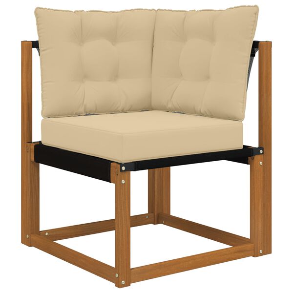 vidaXL Poduszka do sofy na zewnątrz 3 pcs Beżowy Poliester