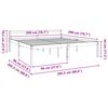 vidaXL Ramka ł&oacute;żka Woskowy Brąz 200 x 200 cm Lite drewno sosnowe