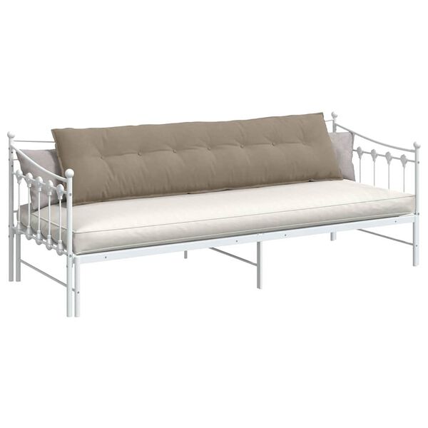 vidaXL Poduszka na plecy Ciemnoszary 200 x 50 cm Tkanina mikrofibrowa