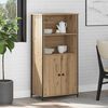 vidaXL Highboard Dąb rzemieślniczy 62 x 36 x 121,5 cm