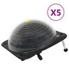 vidaXL Solarne podgrzewacze do basenu, 5 szt., 75x75x36 cm, HDPE