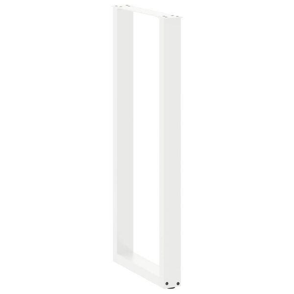 vidaXL Nogi do stołu barowego w kształcie litery U 2 szt. Białe 40x(110-111) cm Stal