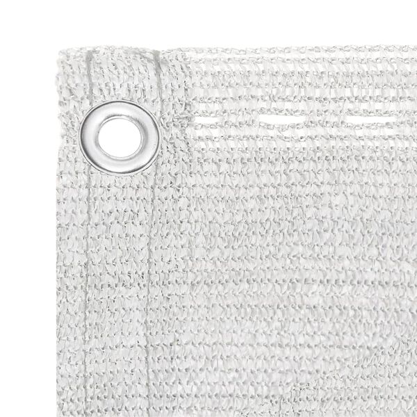 vidaXL Parawan balkonowy, biały, 75x500 cm, HDPE