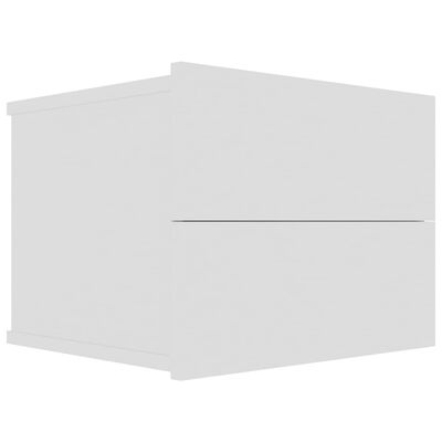 vidaXL Szafka nocna, biała, 40x30x30 cm, materiał drewnopochodny