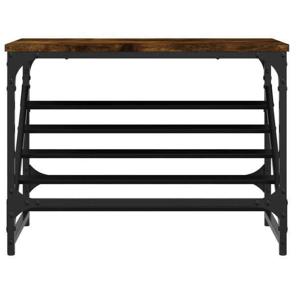 vidaXL Stojak na buty, przydymiony dąb, 60x30x45 cm