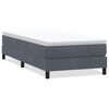 vidaXL Ł&oacute;żko typu Box Spring bez materaca Ciemnoszary 100x210 cm