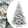 vidaXL Sztuczna choinka z 300 diodami LED Biały 240 cm PE i PVC