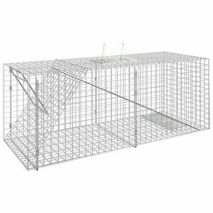 vidaXL Pułapka na zwierzęta 64,5x25x26,5 cm Ocynkowana żelazo