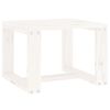 vidaXL Stolik ogrodowy, biały, 40x38x28,5 cm, lite drewno sosnowe