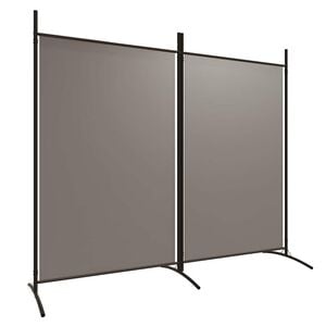 vidaXL Parawan 2-panelowy, antracytowy, 175x180 cm, tkanina