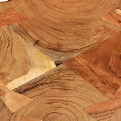 vidaXL Stolik barowy plastry drewna akacjowego 90x60x110 cm
