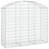 vidaXL Łukowaty kosz gabionowy 150x50x120/140 cm, galwanizowane żelazo