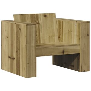 vidaXL Fotel ogrodowy, 79x60x62 cm, impregnowane drewno sosnowe