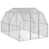 vidaXL Kurnik dla kur, 2,5x4x2,25 m, stal