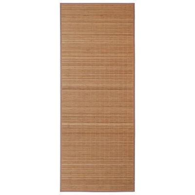 vidaXL Mata bambusowa na podłogę, 100x160 cm, brązowa