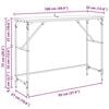 vidaXL Konsola Stare drewno 100 x 32 x 75 cm Materiał drewnopochodny