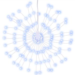 vidaXL Ozdoba świąteczna ze 140 lampkami LED, zimna biel, 17 cm