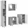 vidaXL Zestaw mebli łazienkowych z przechowywaniem 4 pcs Szary Sonoma