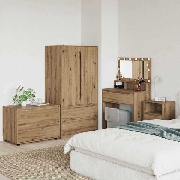 vidaXL Szafka do przechowywania Dąb rzemieślniczy 80 x 48 x 57 cm