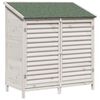 vidaXL Shed ogrodowy Biały 106 x 56 x 113,5 cm Drewno Świerkowe